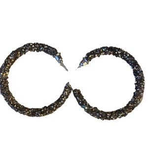 Pretty hoop earrings.